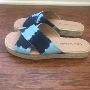 Lucky Brand Tye Dye Slides- NWOT